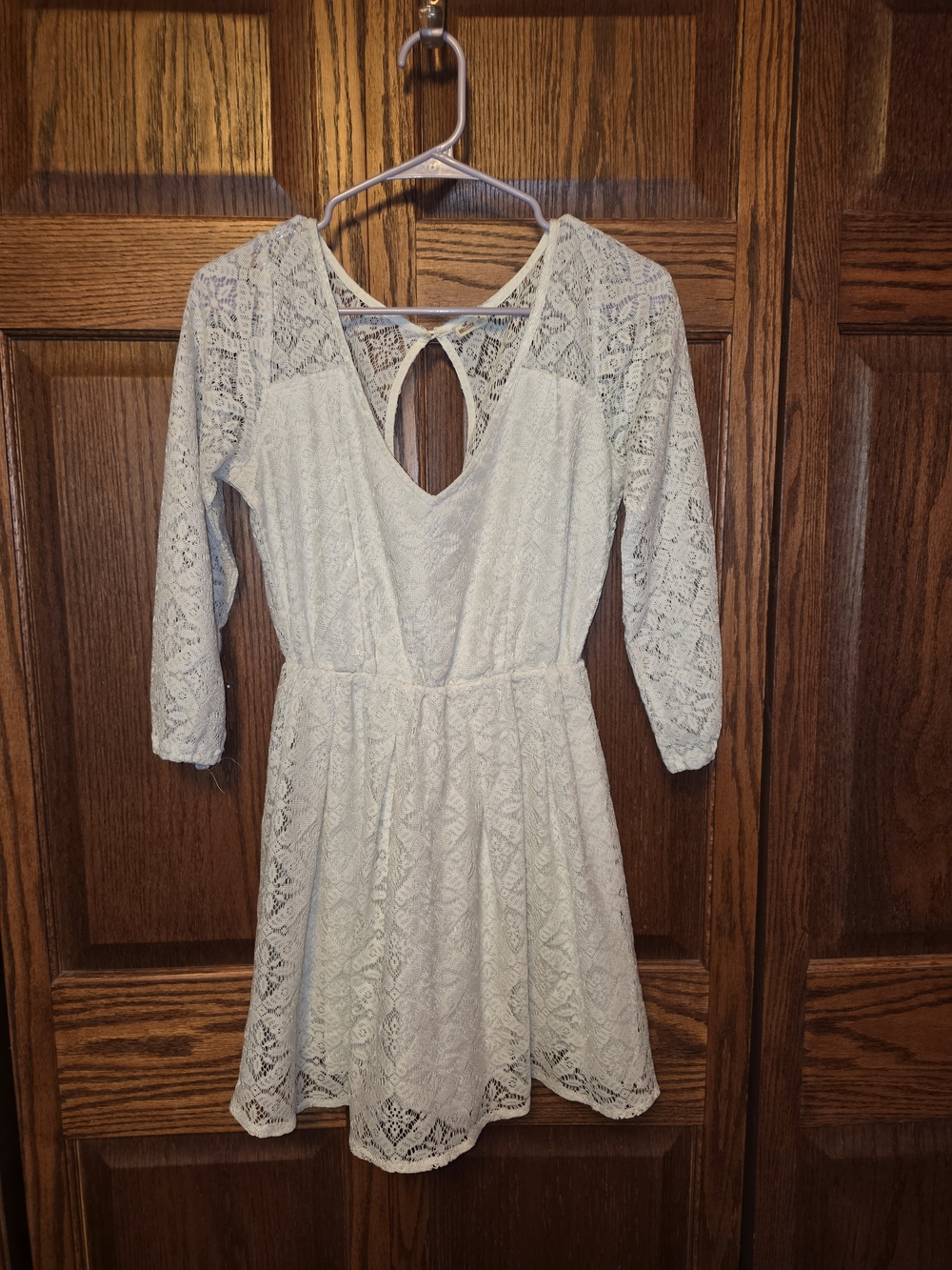 Women's Lace Dress With Open Back